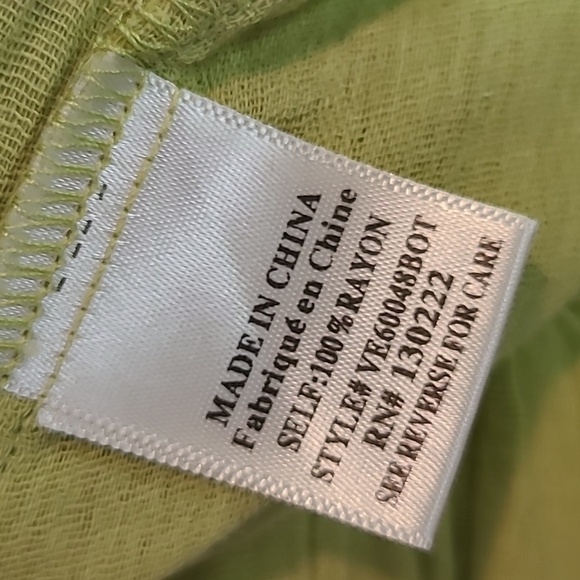 Wide Leg Gauzy Pants Beach Vacation Pull On Hippie Flowy Breathable Lightweight - Picture 8 of 9